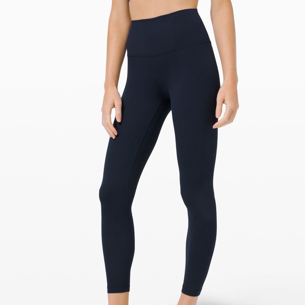 True Navy Lululemon Aligns 25” size 4
